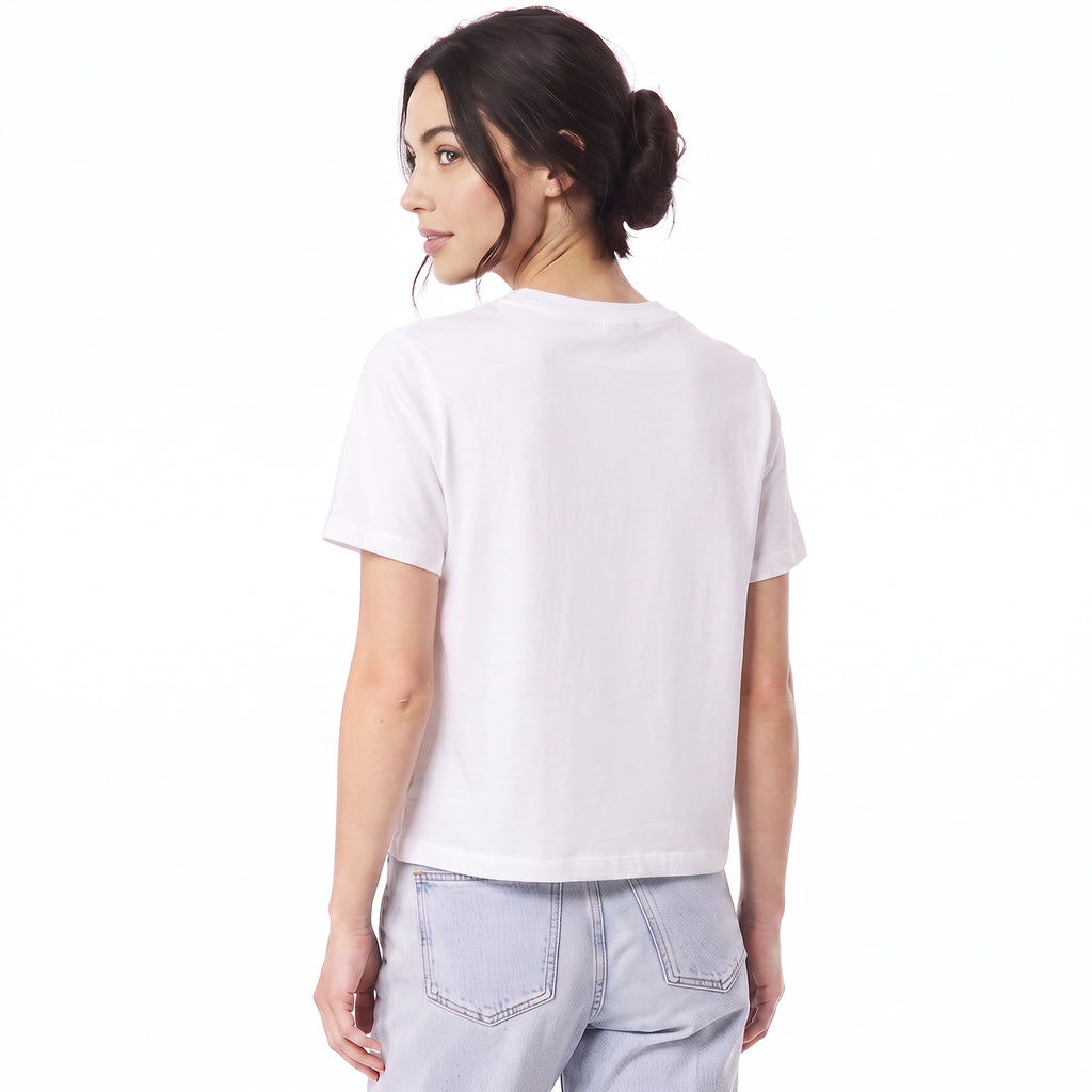Playful Trouble Boxy Cropped Graphic Tee