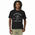 Adventure Than Pizza Oversized Heavyweight Tee - Travel Streetwear Shirt