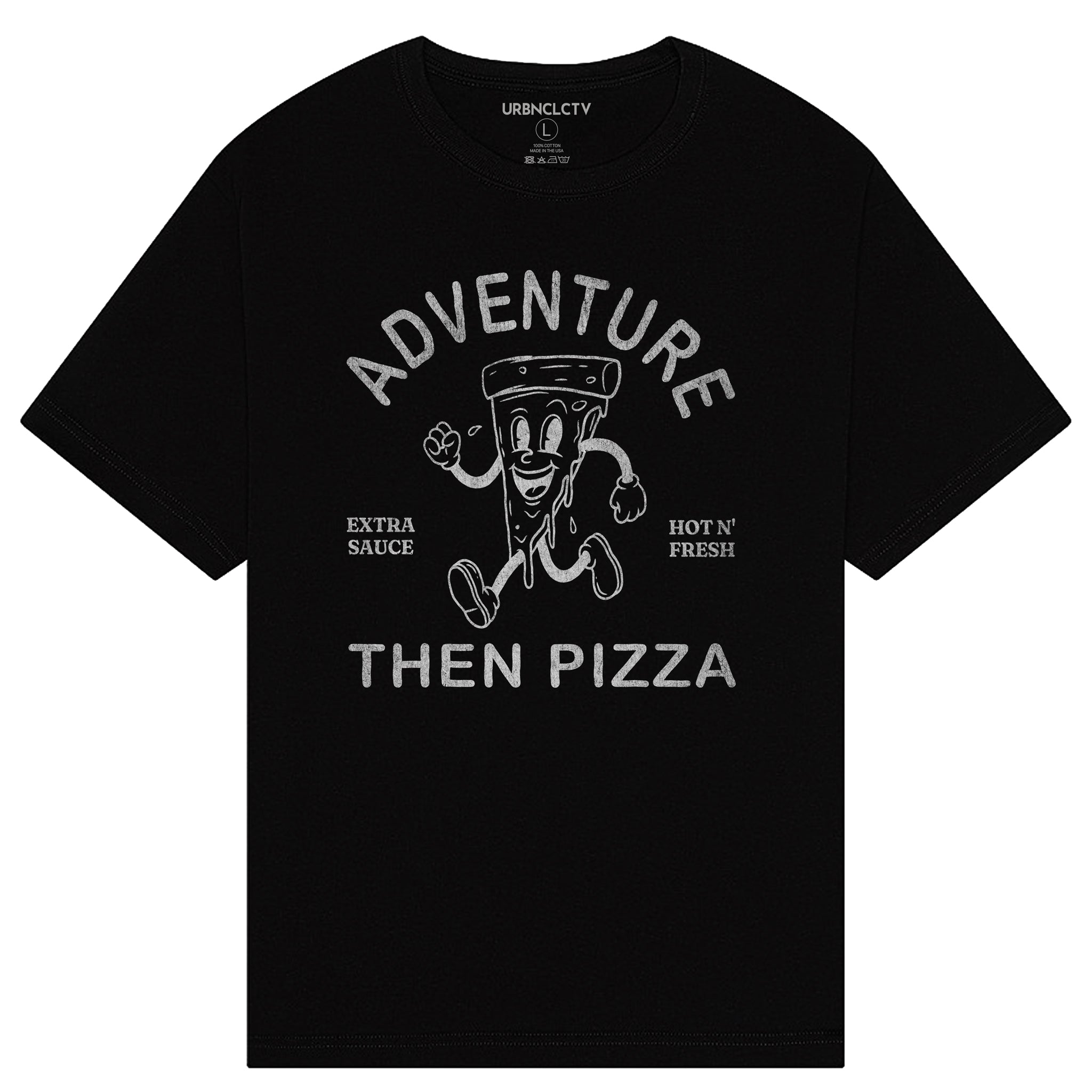 Fueled by Pizza and Adventure Boxy Tee