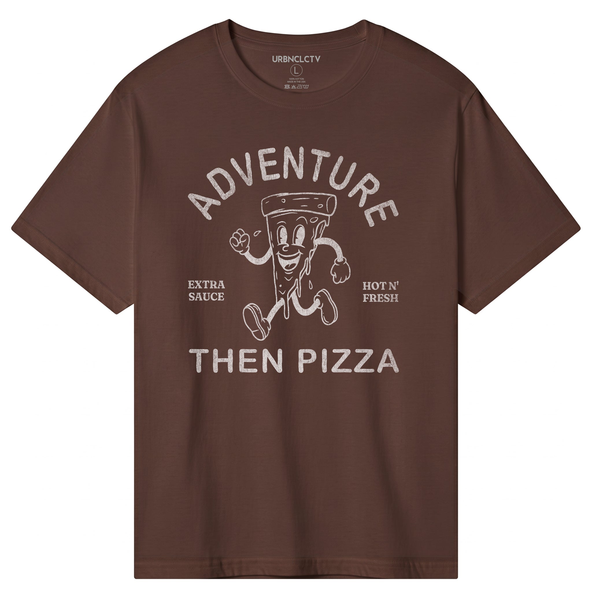 Fueled by Pizza and Adventure Boxy Tee