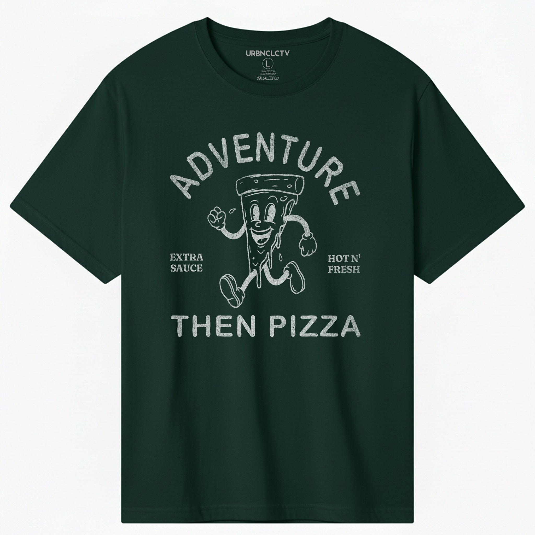 Fueled by Pizza and Adventure Boxy Tee