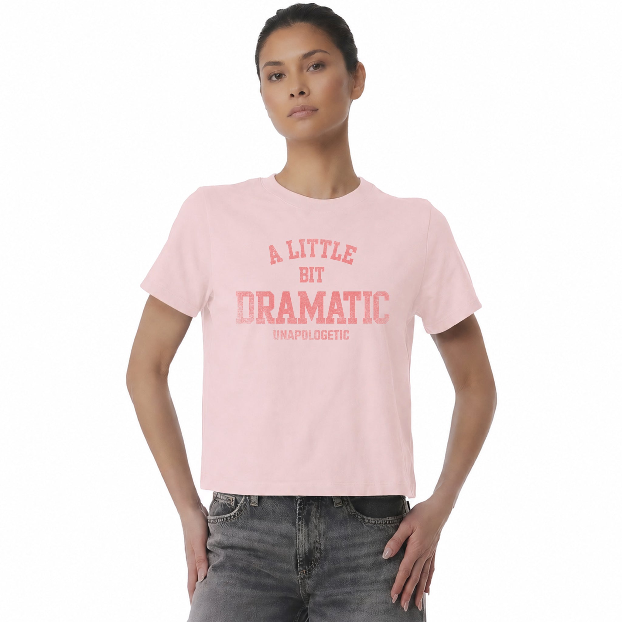 Bold Statement Boxy Cropped Women's Tee
