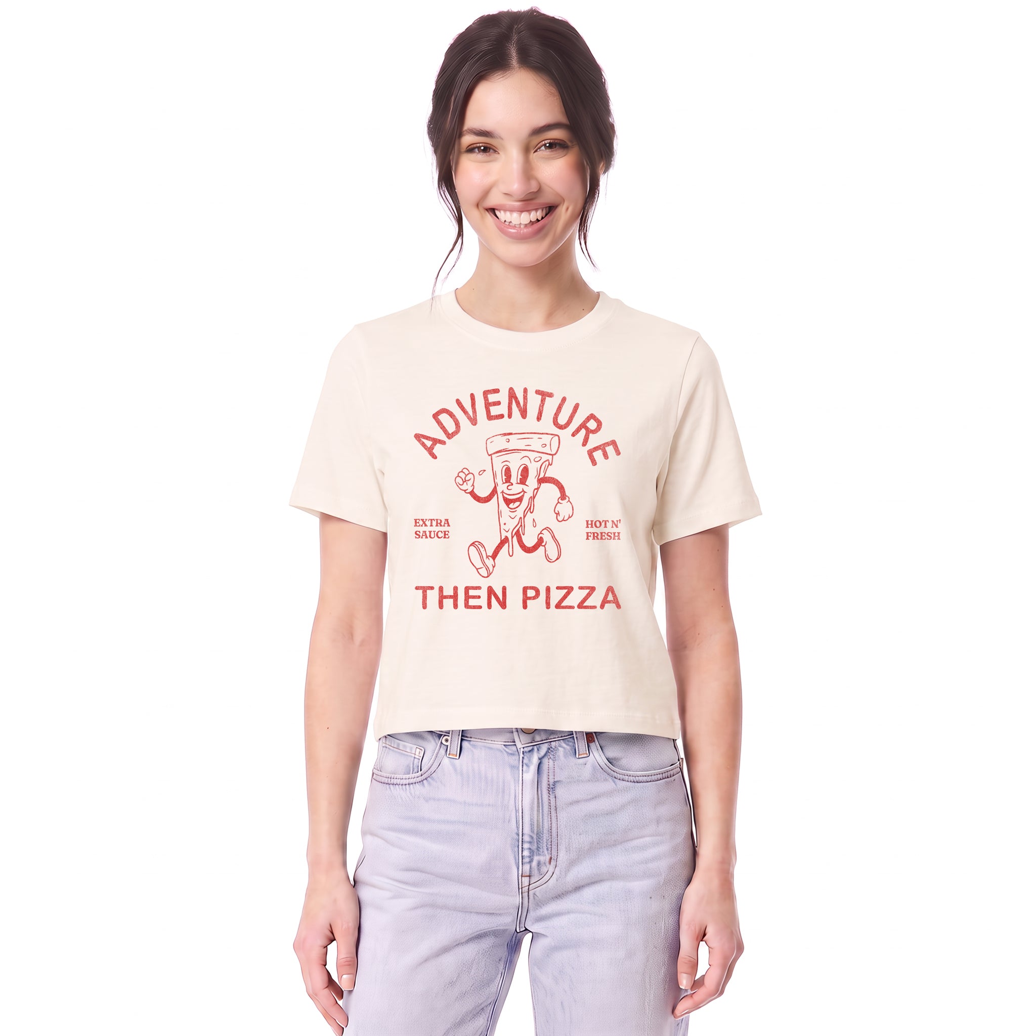 Pizza Lover Boxy Tee – Fun Foodie Graphic T-Shirt