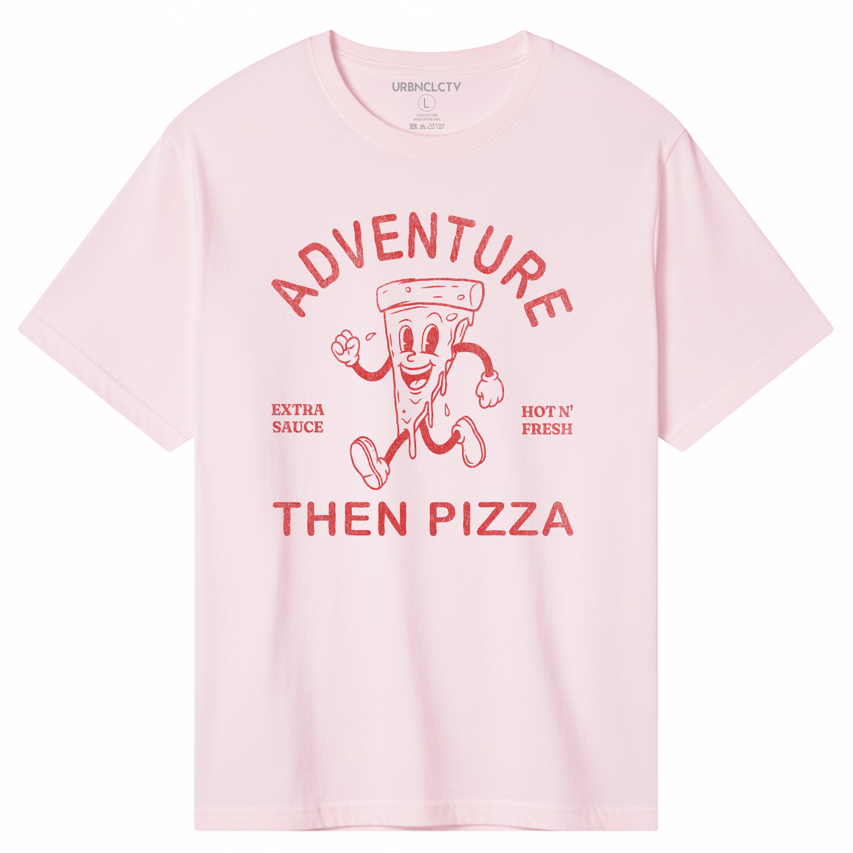 Fueled by Pizza and Adventure Boxy Tee