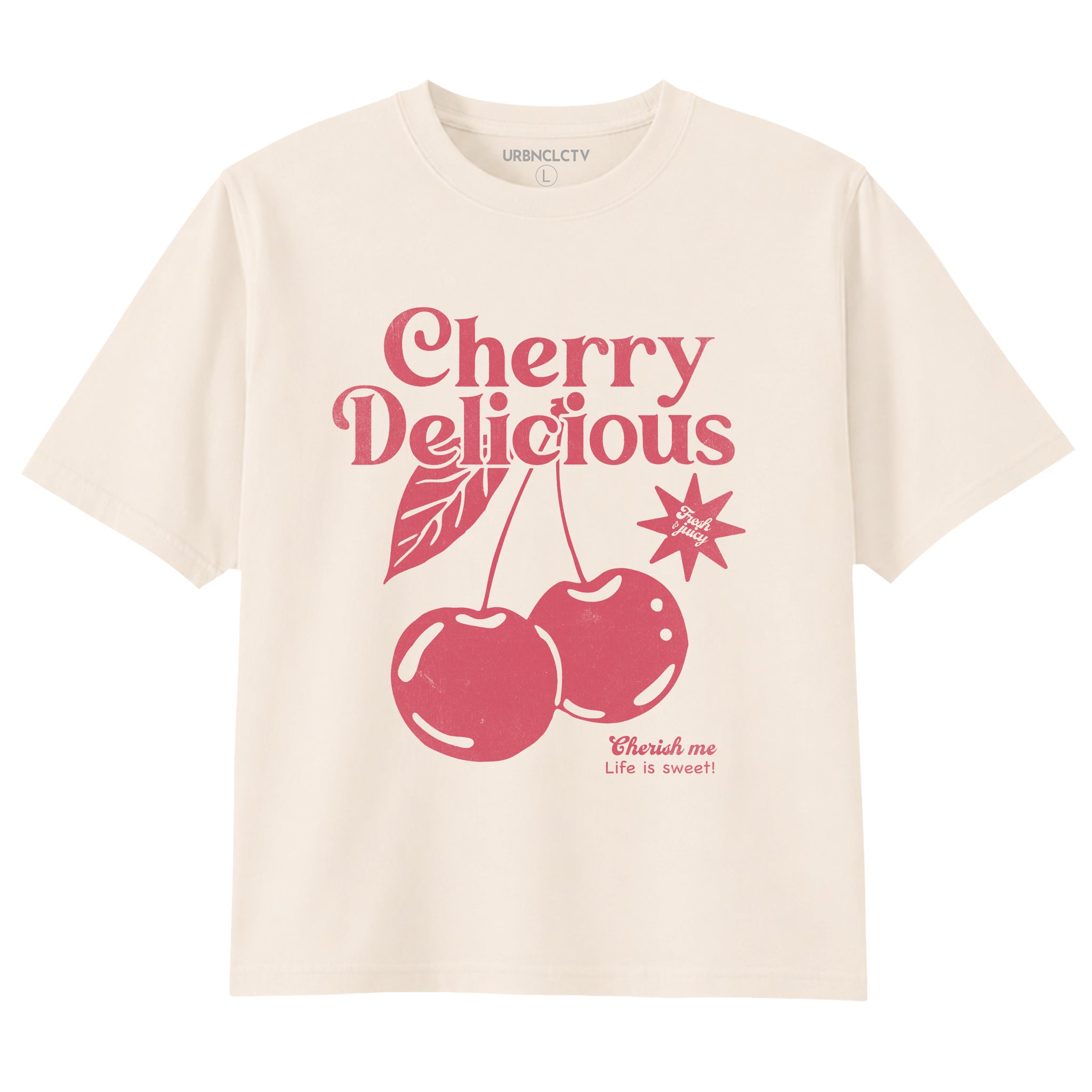 Playful Trouble Boxy Cropped Graphic Tee
