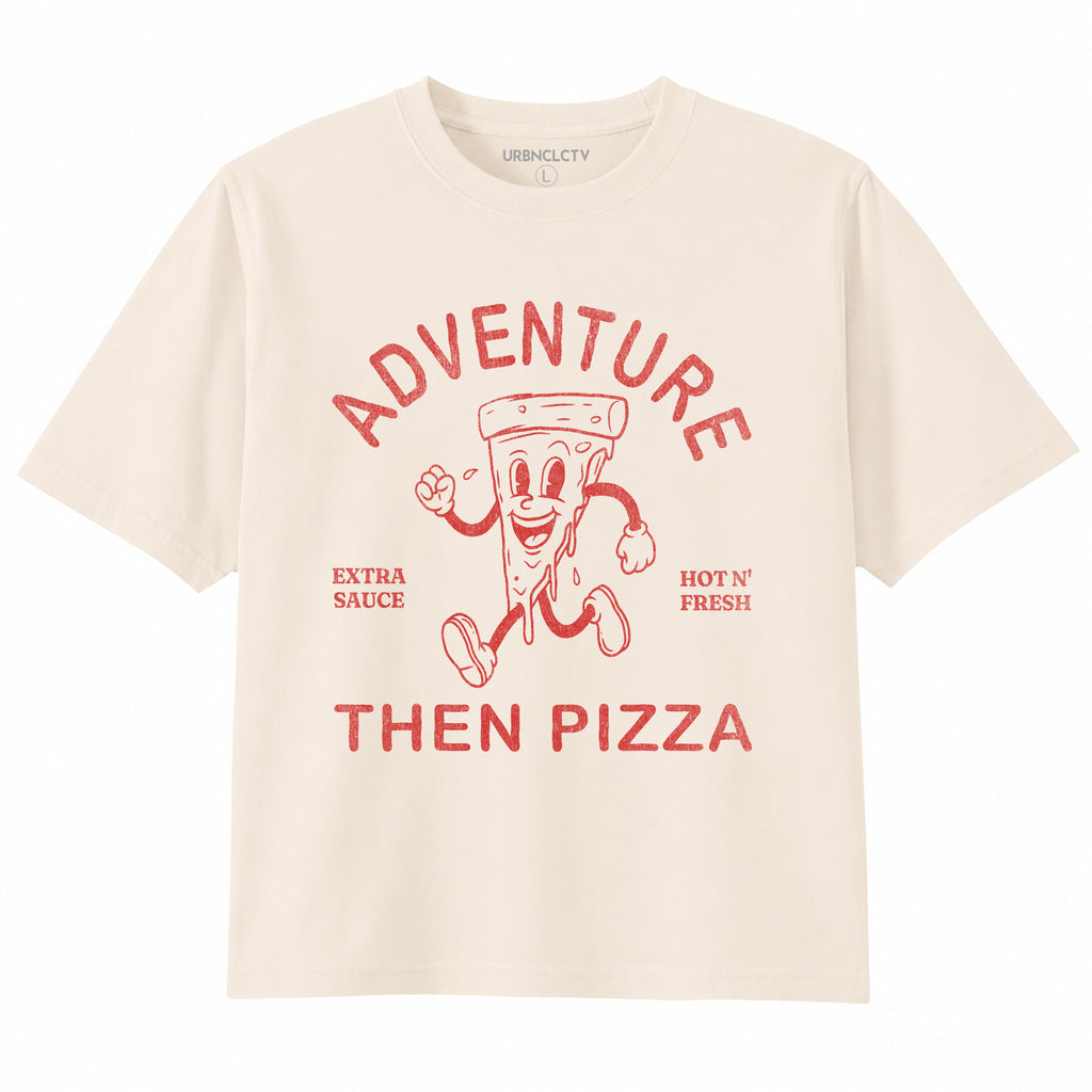 Pizza Lover Boxy Tee – Fun Foodie Graphic T-Shirt