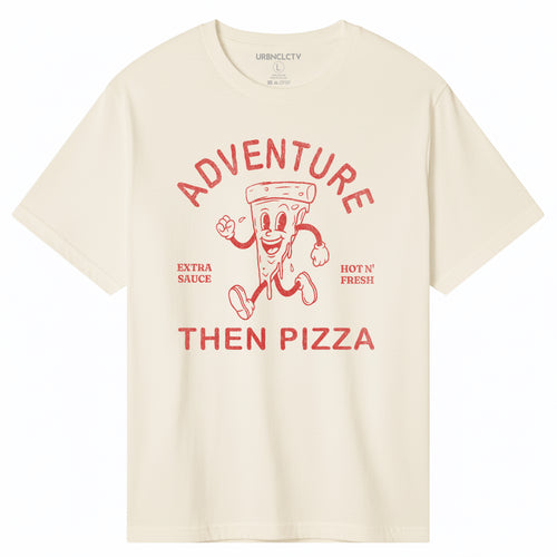 Fueled by Pizza and Adventure Boxy Tee
