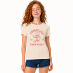 Pizza Lover Adventure Women's Graphic Tee – Fun Travel Shirt