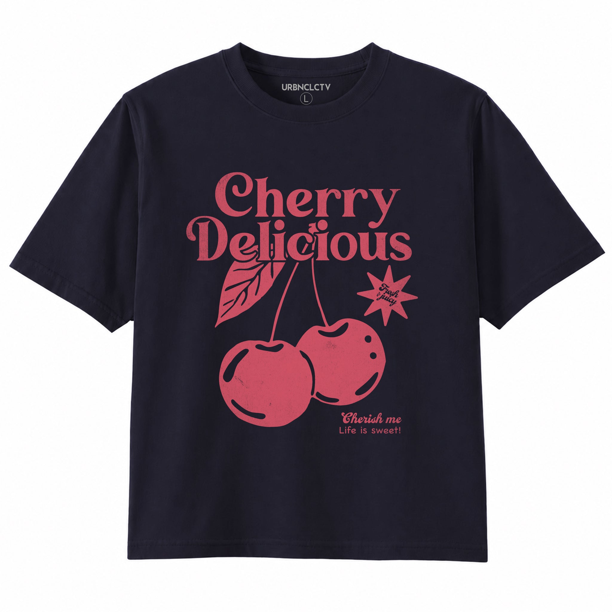 Playful Trouble Boxy Cropped Graphic Tee