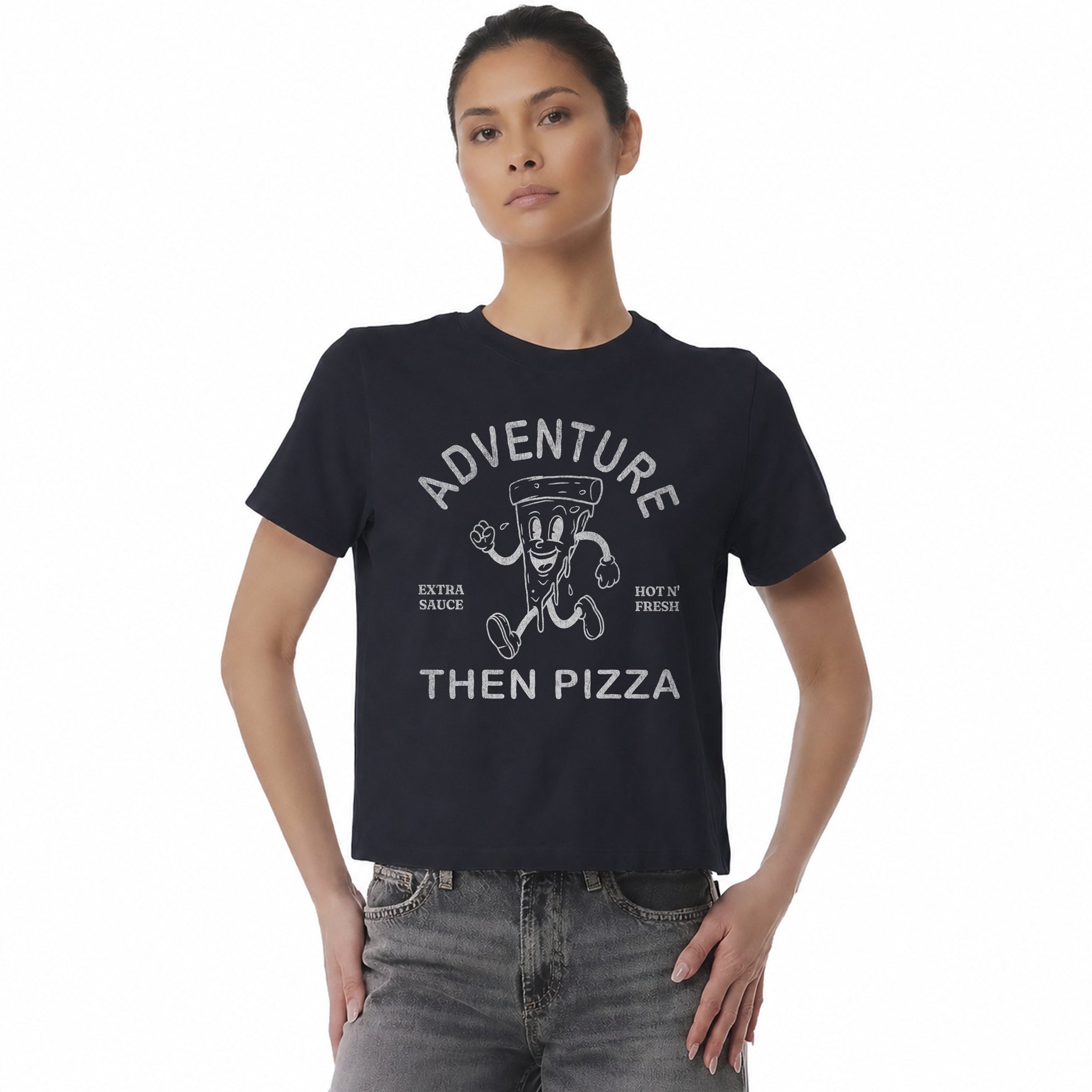 Funny Adventure Graphic Tee - Heavyweight Boxy Streetwear T-shirt