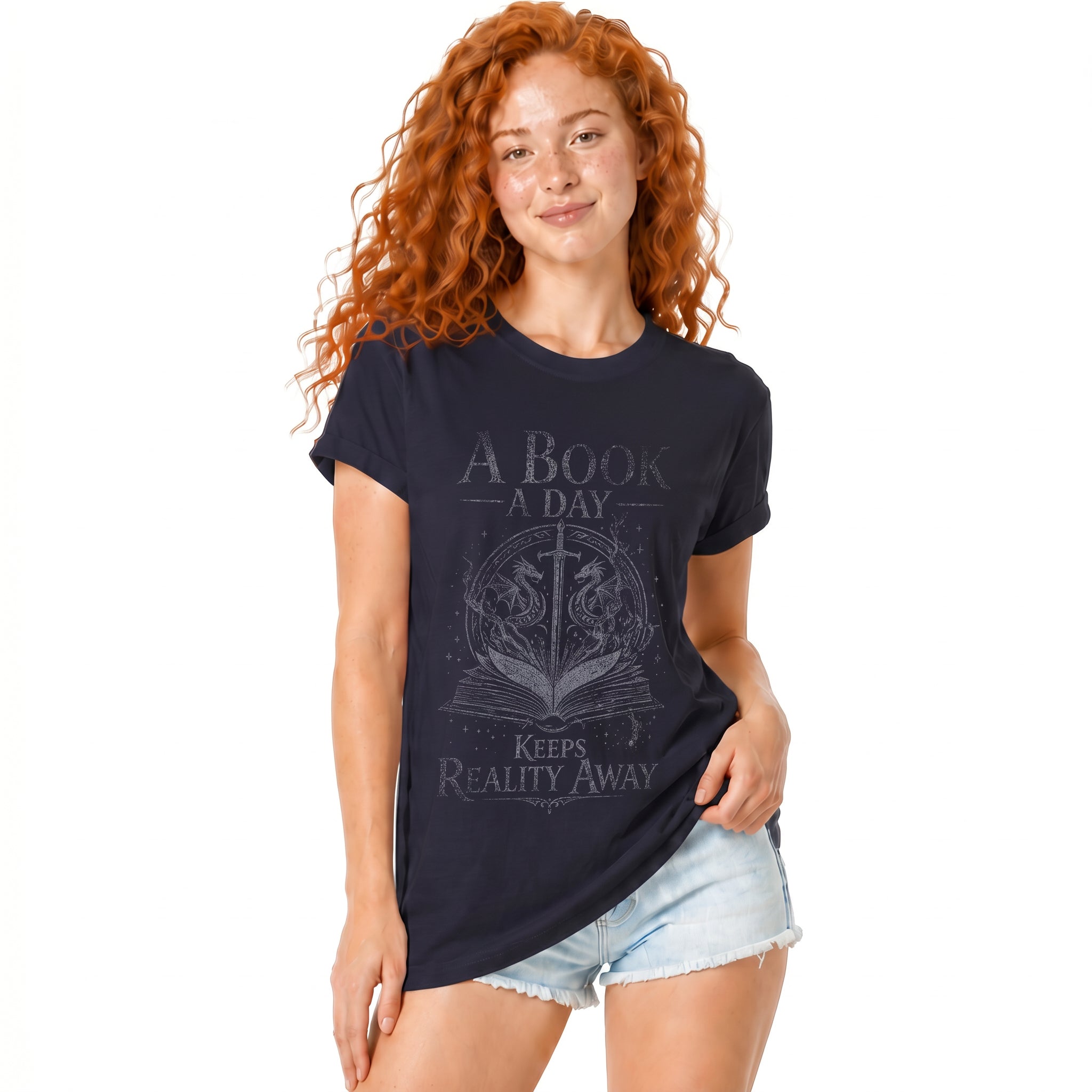 Book Lover Premium Cotton Women's Graphic T-shirt
