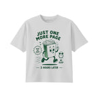 Book Lover Heavyweight Boxy Tee for Women - Oversized Graphic Streetwear T-shirt