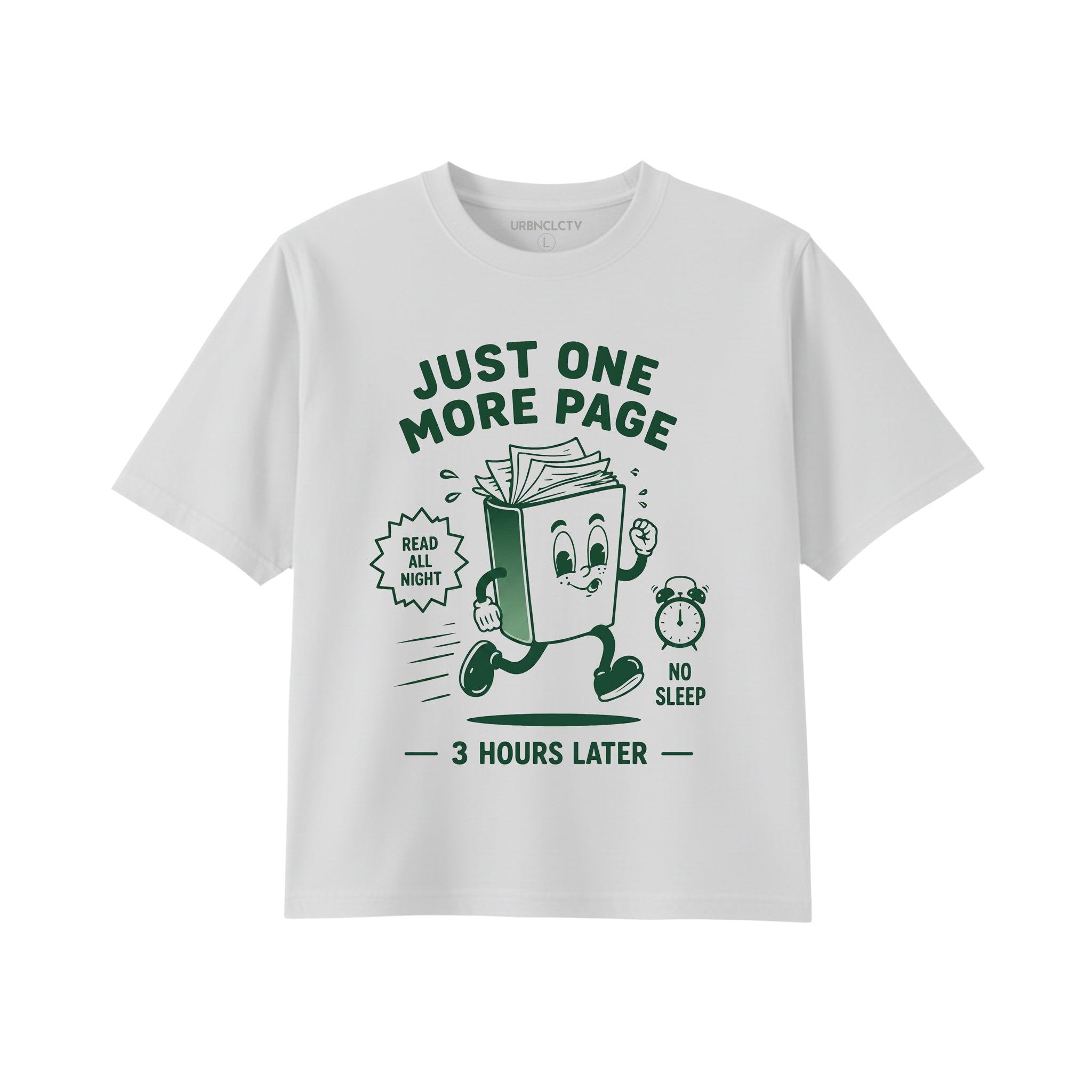 Book Lover Heavyweight Boxy Tee for Women - Oversized Graphic Streetwear T-shirt