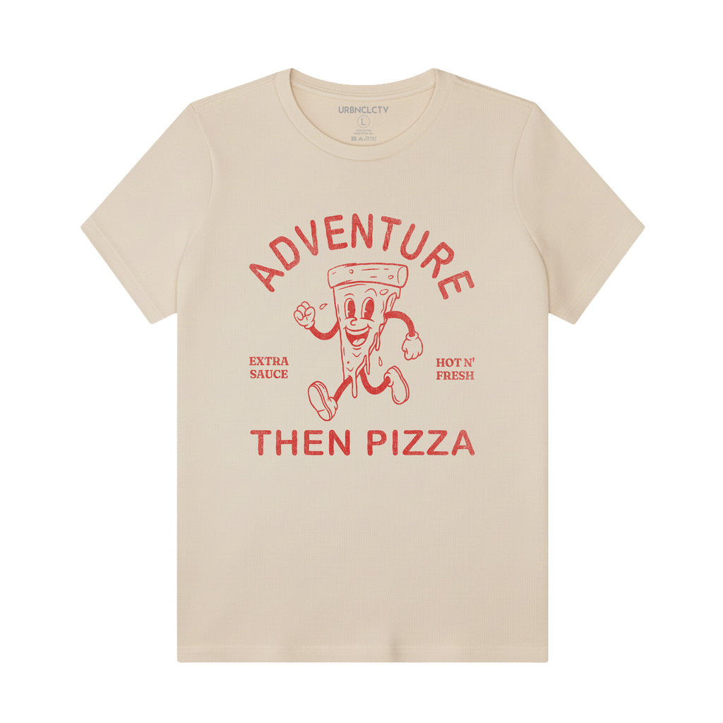 Pizza Lover Adventure Women's Graphic Tee – Fun Travel Shirt