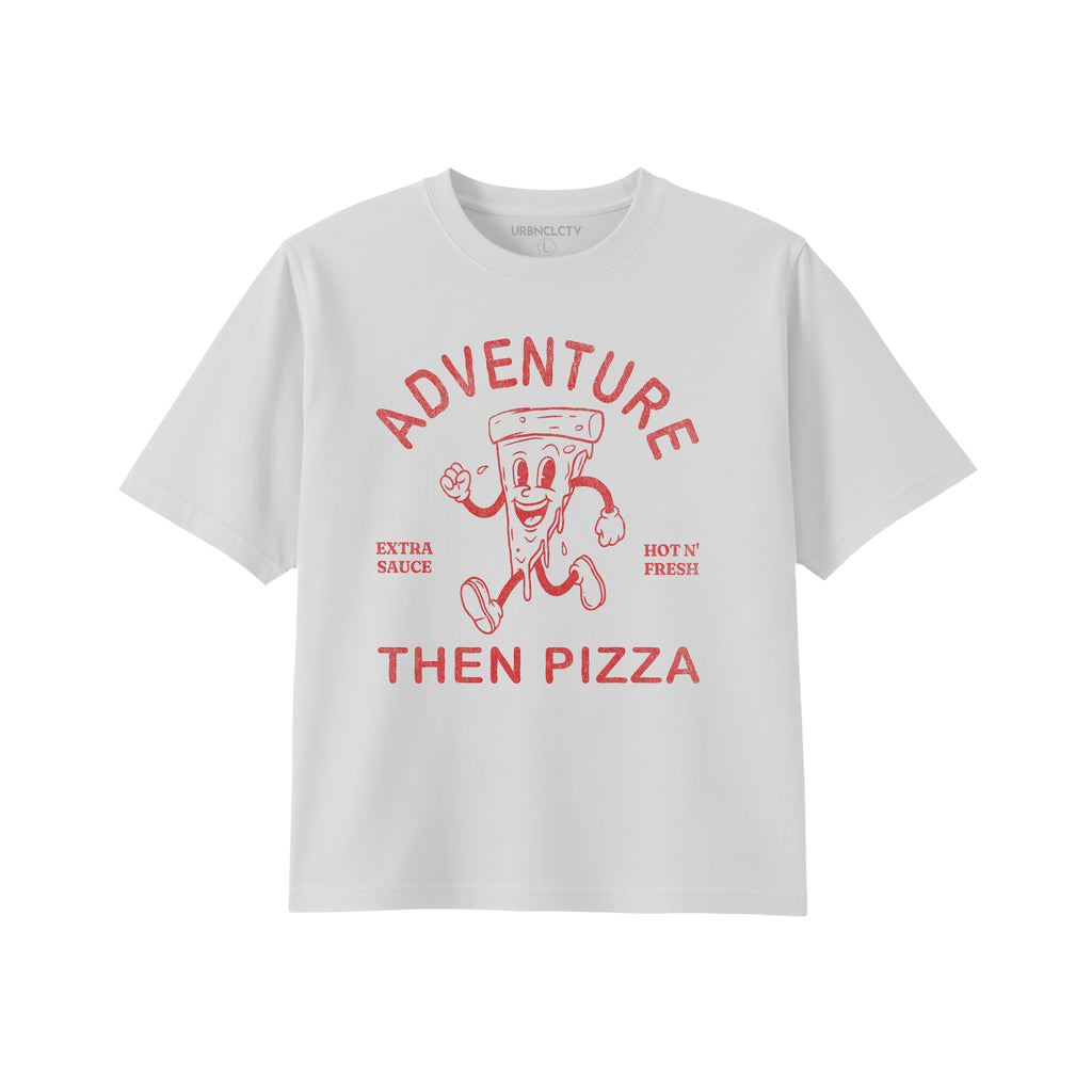 Funny Adventure Graphic Tee - Heavyweight Boxy Streetwear T-shirt