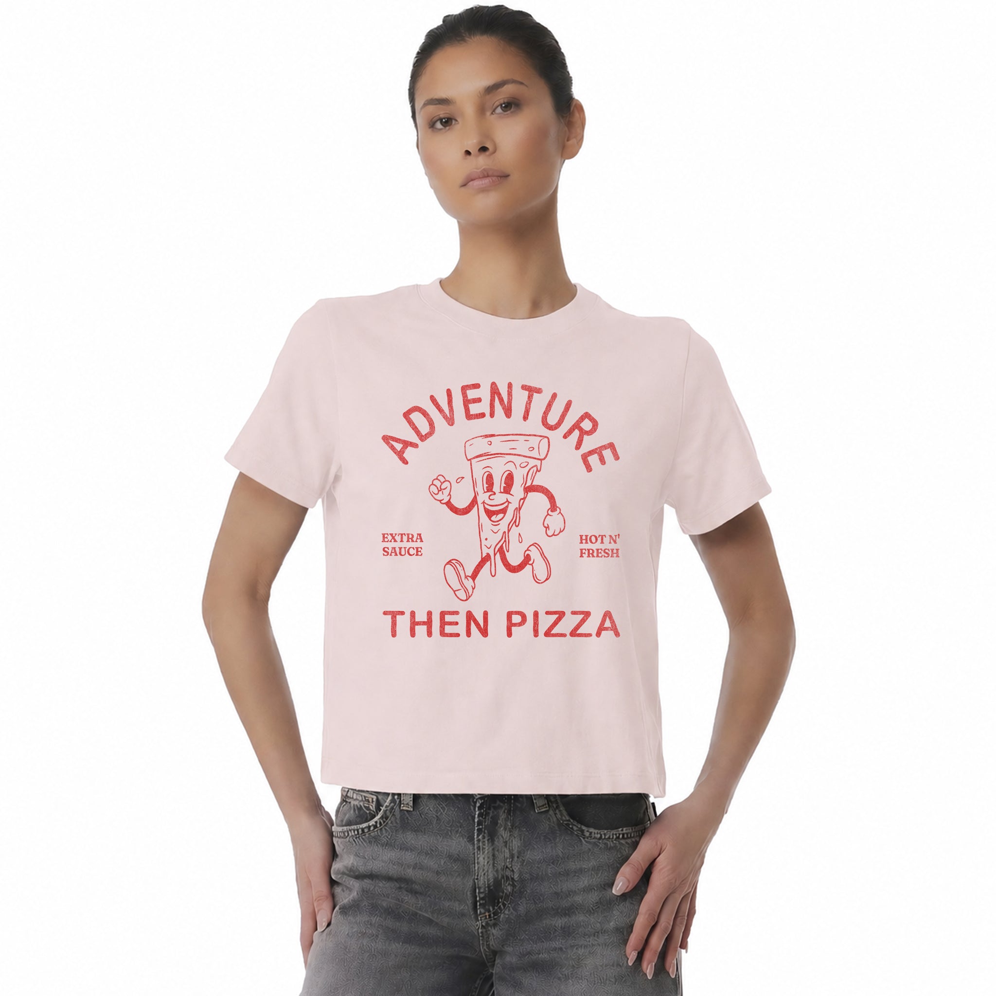 Funny Adventure Graphic Tee - Heavyweight Boxy Streetwear T-shirt