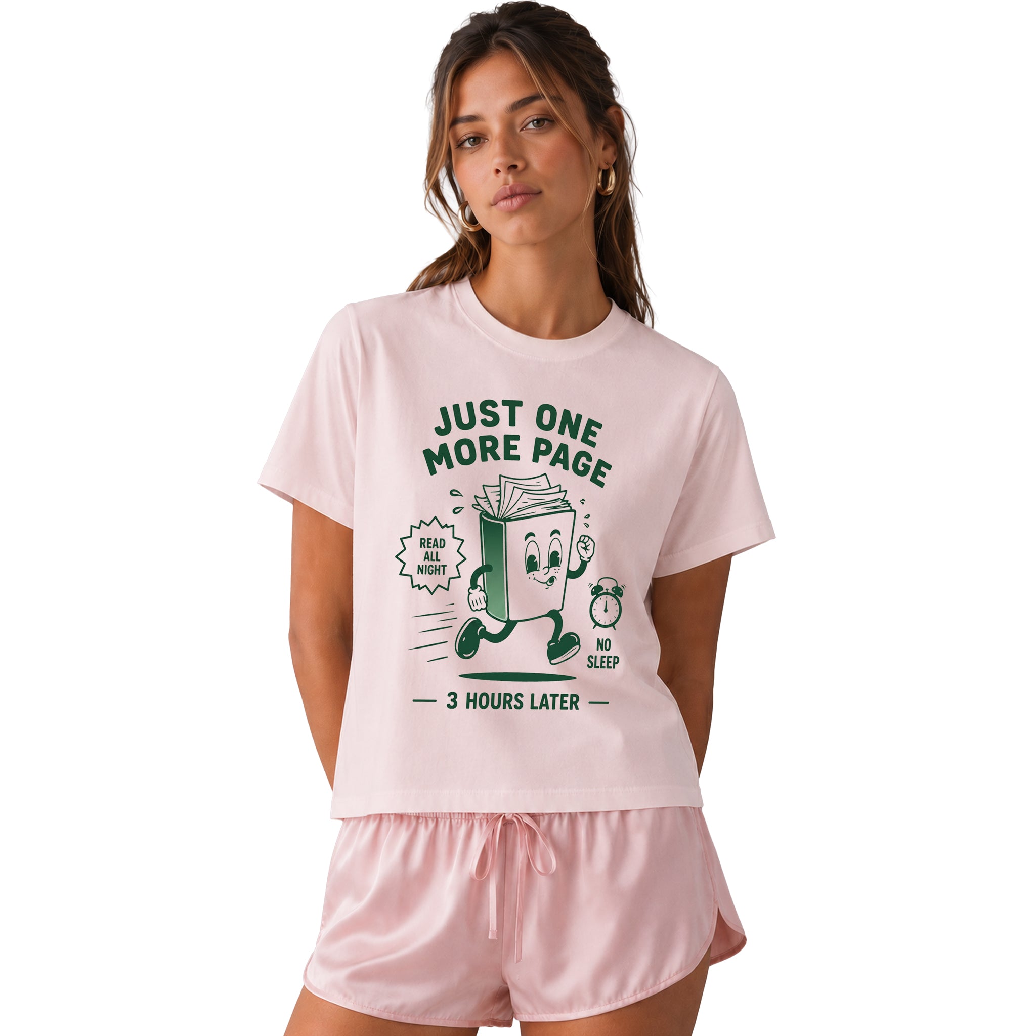 Book Lover Heavyweight Boxy Tee for Women - Oversized Graphic Streetwear T-shirt