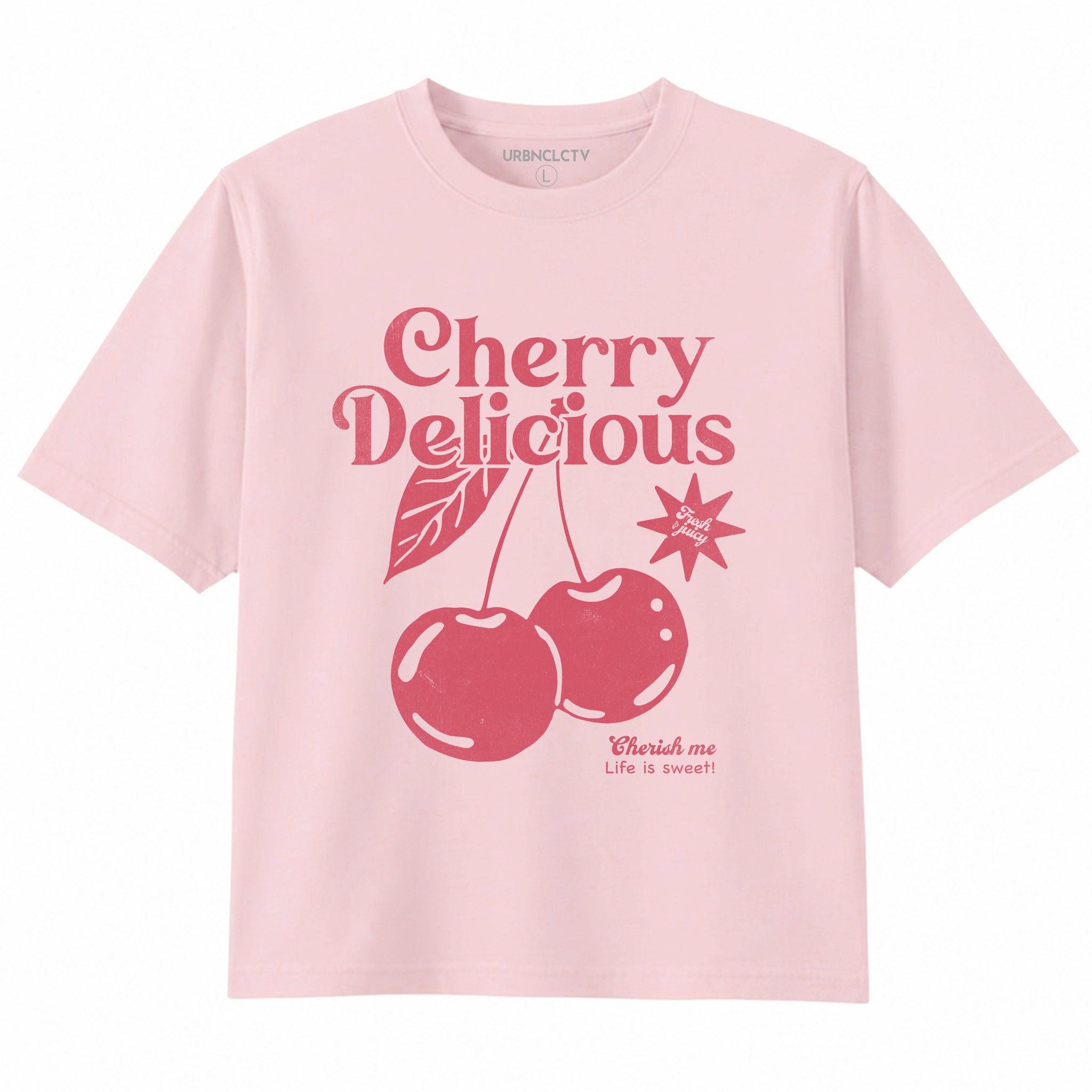 Playful Trouble Boxy Cropped Graphic Tee