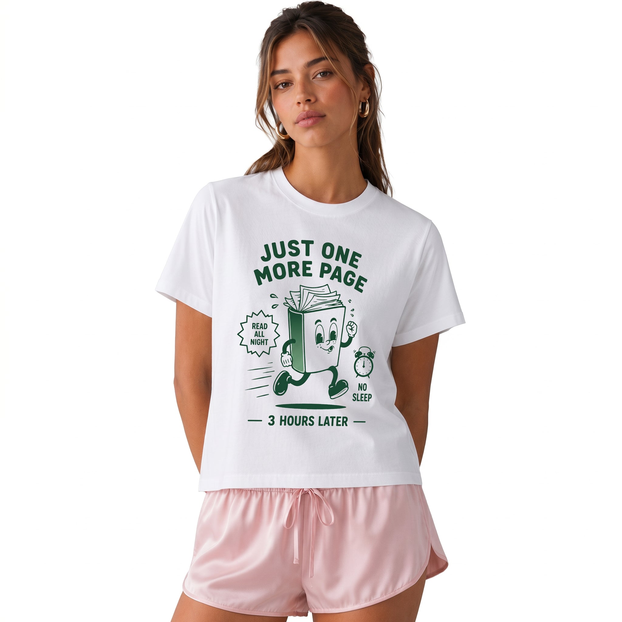 Book Lover Heavyweight Boxy Tee for Women - Oversized Graphic Streetwear T-shirt