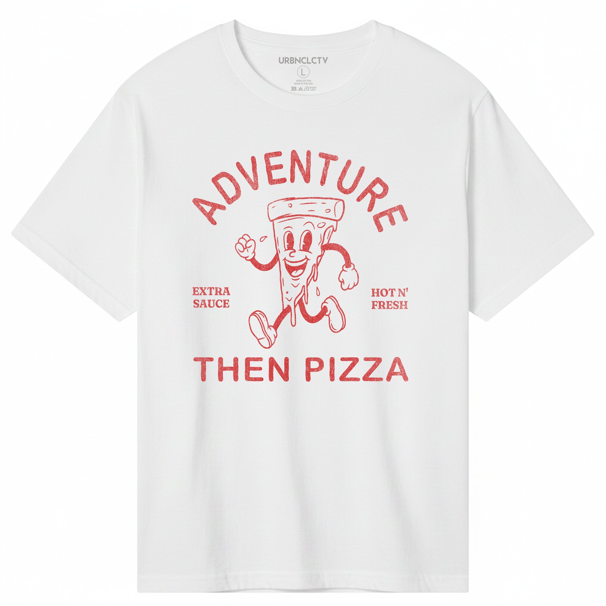 Fueled by Pizza and Adventure Boxy Tee