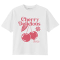 Playful Trouble Boxy Cropped Graphic Tee
