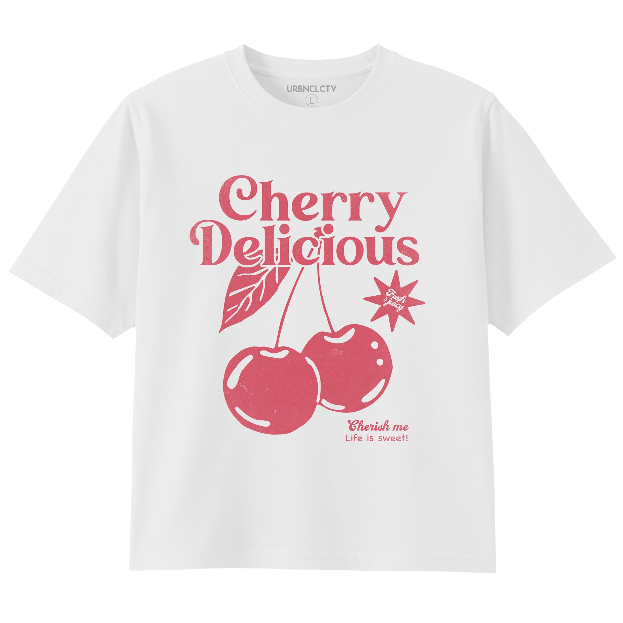 Playful Trouble Boxy Cropped Graphic Tee
